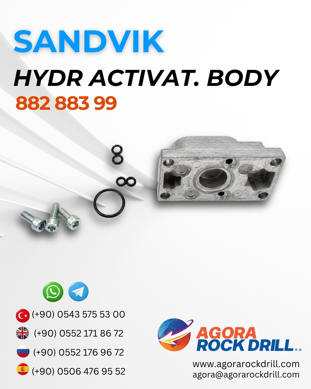 Sandvik - Hydr Activating Body - 882 883 99 - 88288399