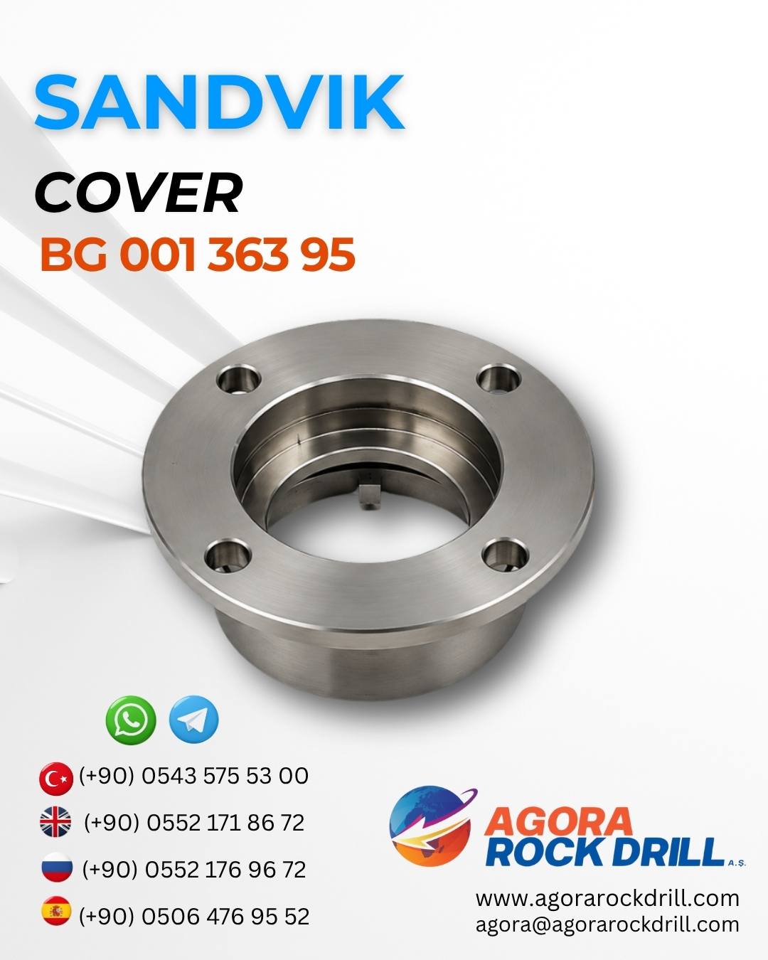 Sandvik - Cover - BG 001 363 95 - BG00136395 