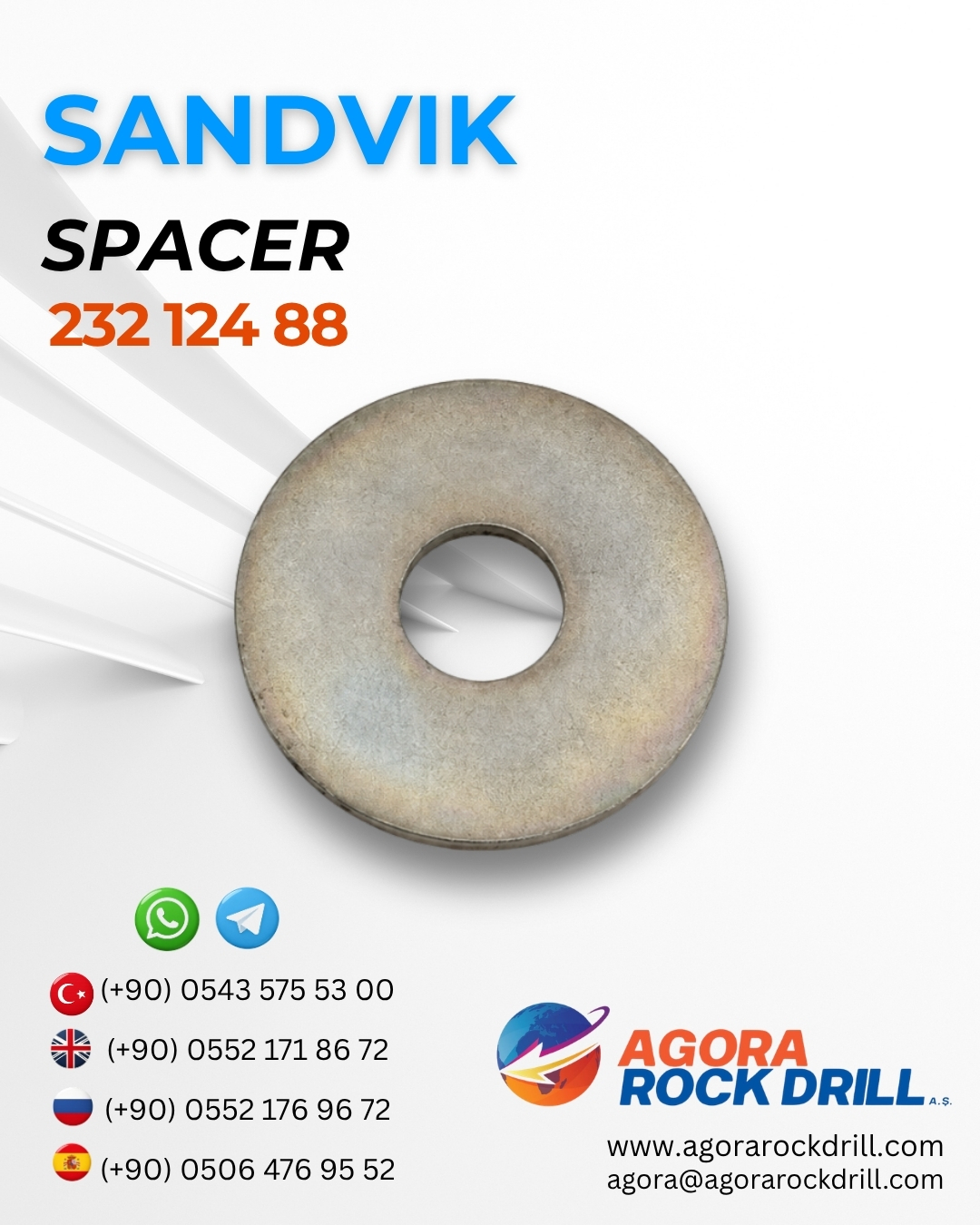 Sandvik - Spacer - 232 124 88 - 23212488