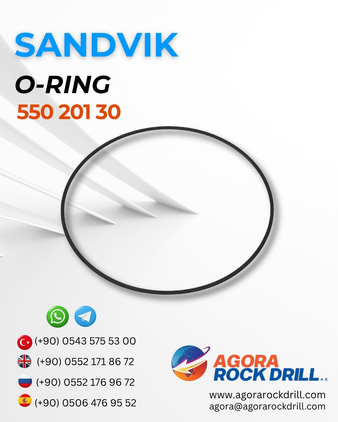 Sandvik - O-Ring - 550 201 30 - 55020130