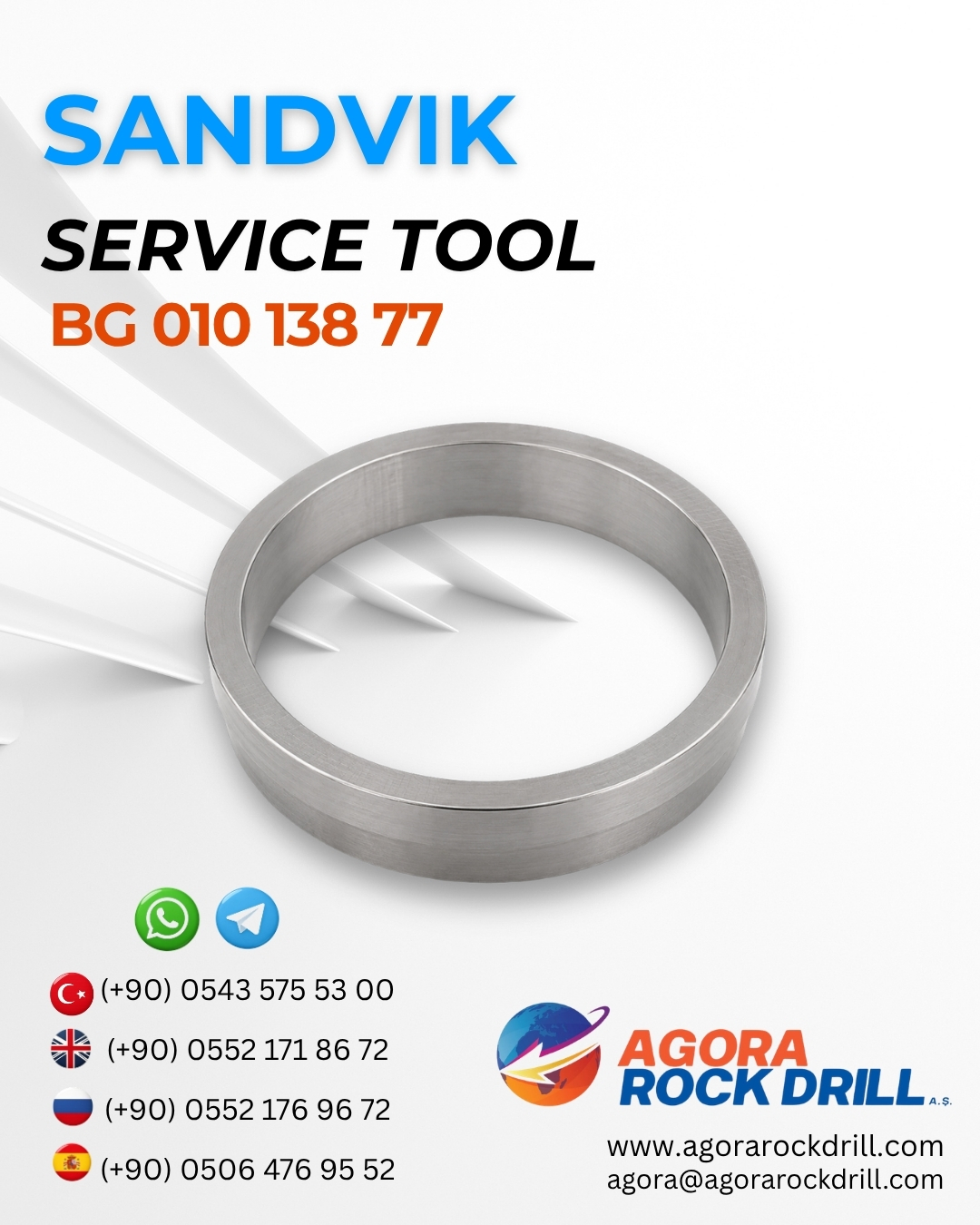 Sandvik - Service Tool - BG 010 138 77 - BG01013877 