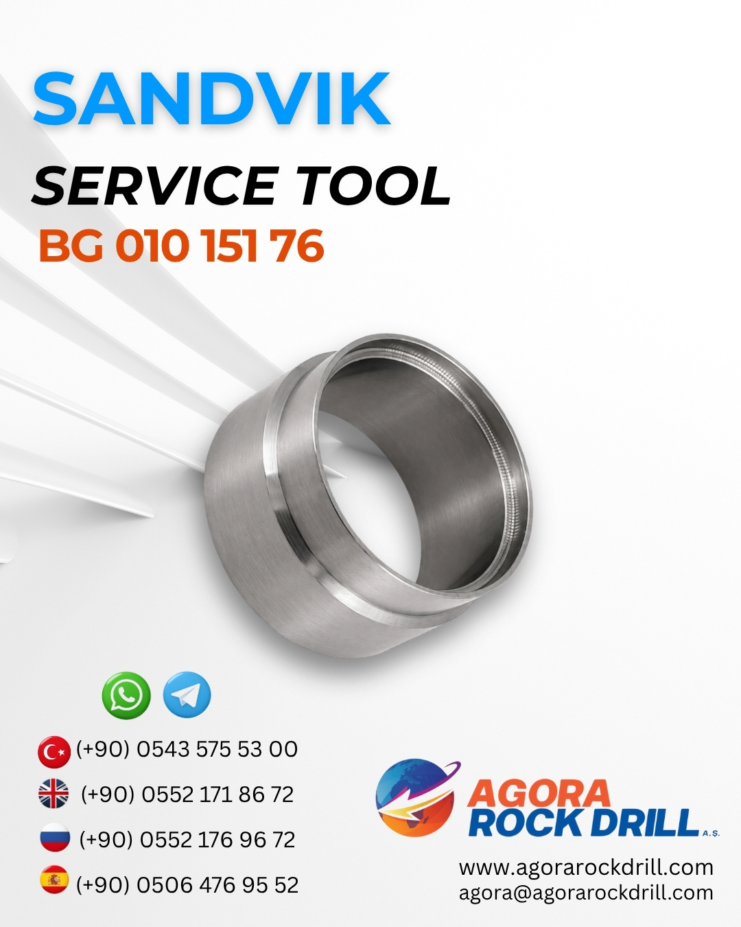 Sandvik - Service Tool - BG 010 151 76 - BG01015176 