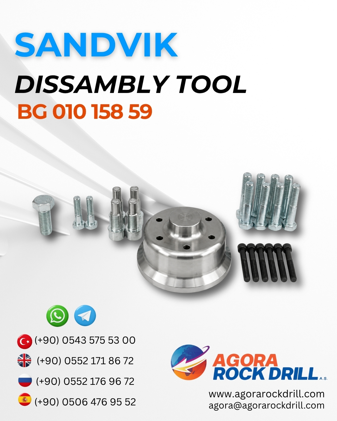Sandvik - Dissambly Tool - BG 010 158 59 - BG01015859 