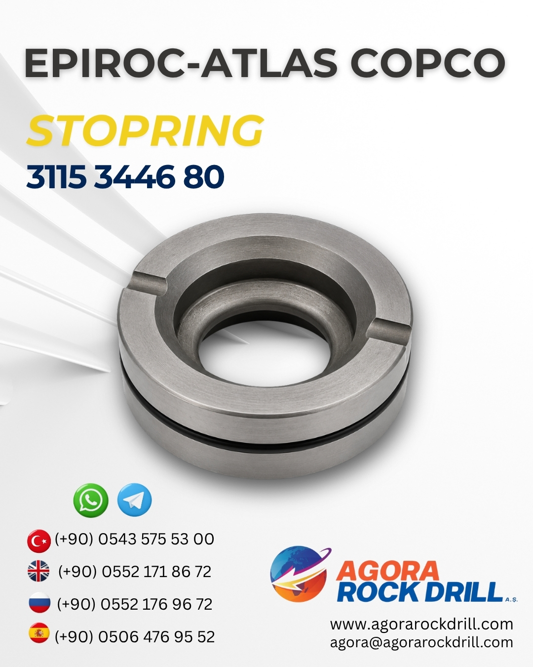 Epiroc - Atlas Copco - Stopring - 3115 3446 80 - 3115344680 - 3115-3446-80