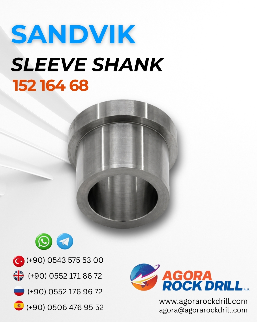 Sandvik - Sleeve Shank - 152 164 68 - 15216468