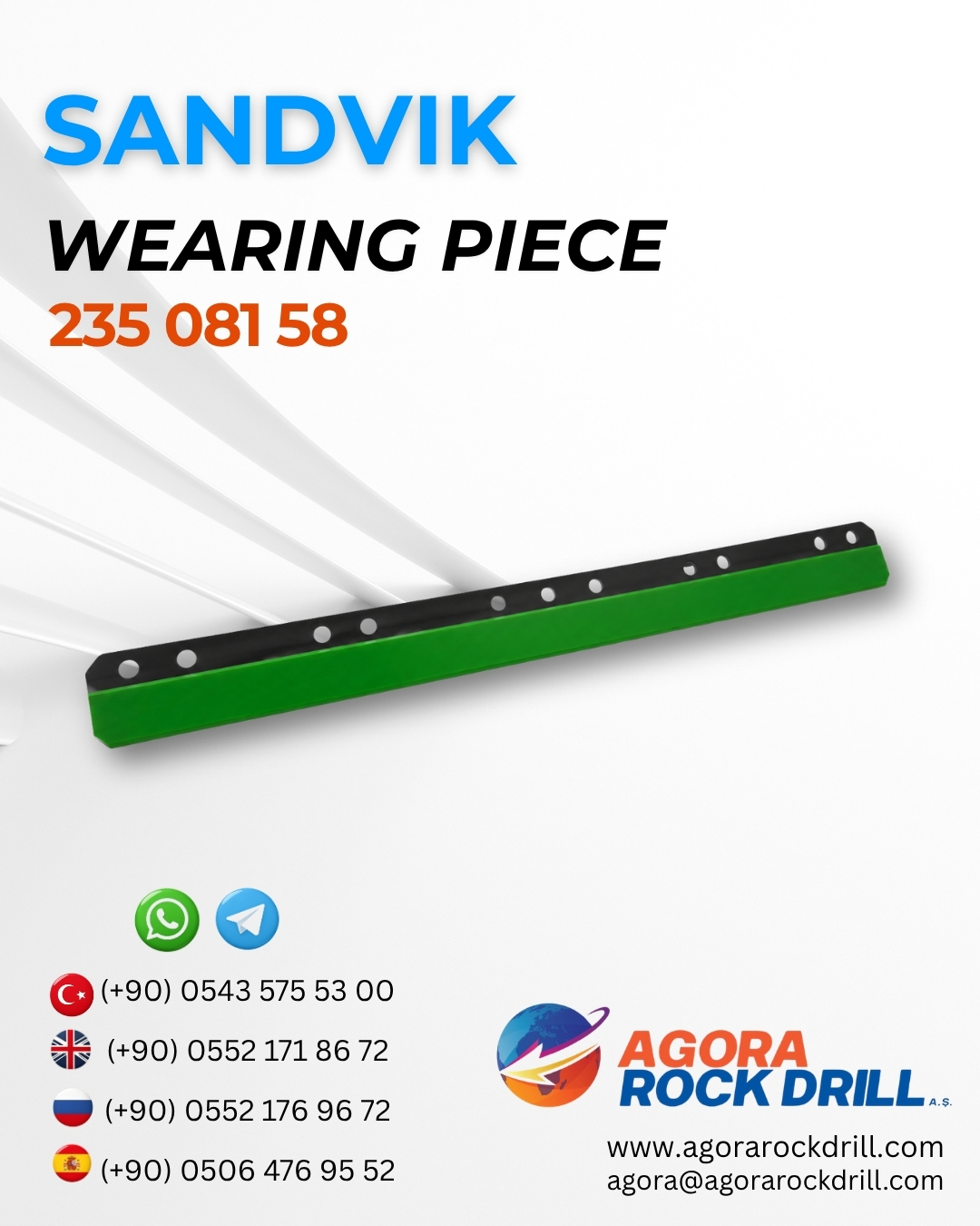 Sandvik - Wearing Piece - 235 081 58 - 23508158