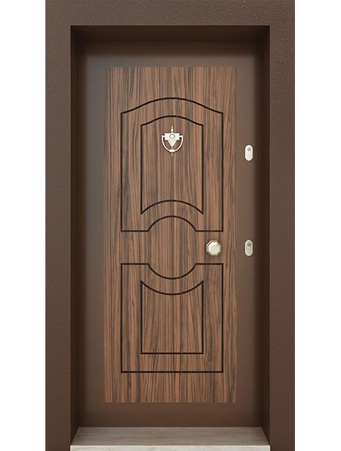 Eyup Walnut Steel Door