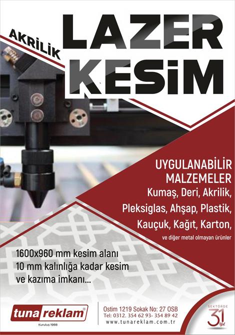 AKRİLİK LAZER KESİM