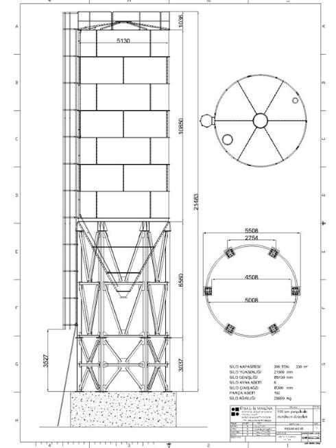 300-500 Ton Cement Silo
