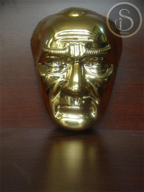 Brass Ataturk Mask
