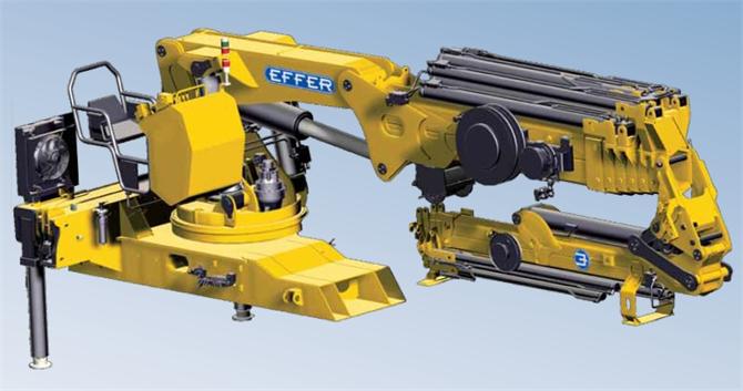 Effer Katlanır Bomlu Vinç