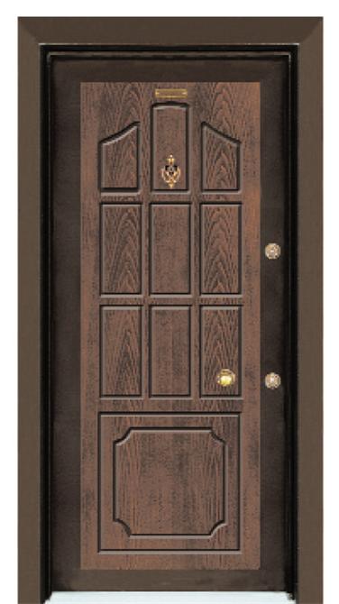 Ceviz Walnut Çelik Kapı