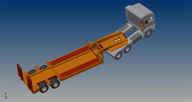 2 Axle Lowbed Trailer