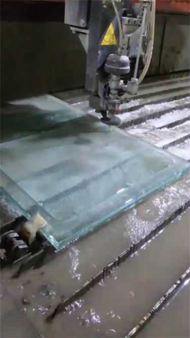 water jet glass cutting