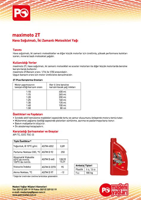 Maximoto 2T Motorcycle Oil