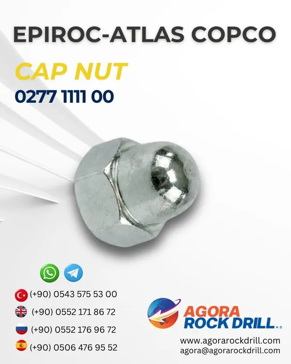 Epiroc – Atlas Copco - Cap Nut - 0277 1111 00 - 0277111100 - 0277-1111-00