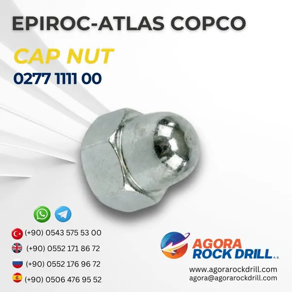 Epiroc – Atlas Copco - Cap Nut - 0277 1111 00 - 0277111100 - 0277-1111-00