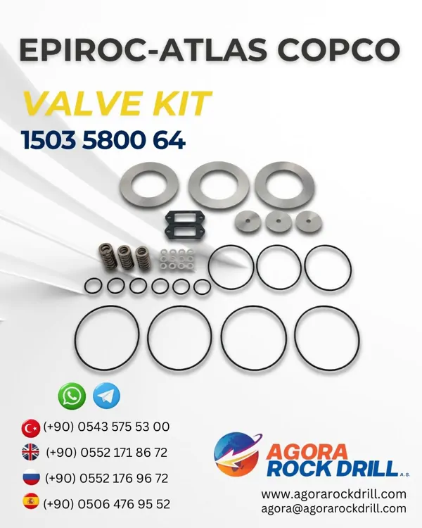 Epiroc – Atlas Copco - Valve Kit - 1503 5800 64 - 1503580064 - 1503-5800-64