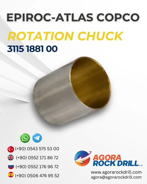 Epiroc – Atlas Copco - Rotation Chuck - 3115 1881 00 - 3115188100 - 3115-1881-00