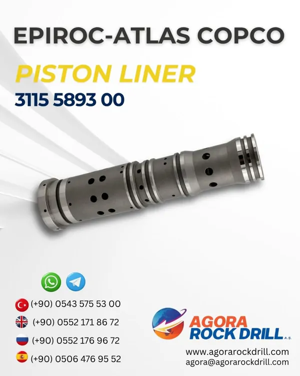 Epiroc – Atlas Copco - Piston Liner - 3115 5893 00 - 3115589300 - 3115-5893-00