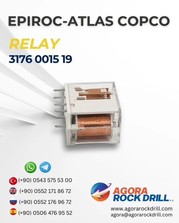 Epiroc – Atlas Copco - Relay - 3176 0015 19 - 3176001519 - 3176-0015-19