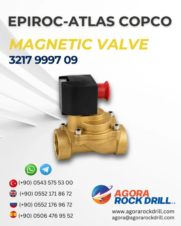 Epiroc – Atlas Copco - Magnetic Valve - 3217 9997 09 - 3217999709 - 3217-9997-09