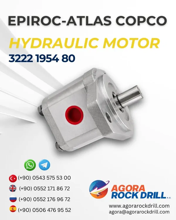 Epiroc – Atlas Copco - Hydraulic Motor - 3222 1954 80 - 3222195480 - 3222-1954-80