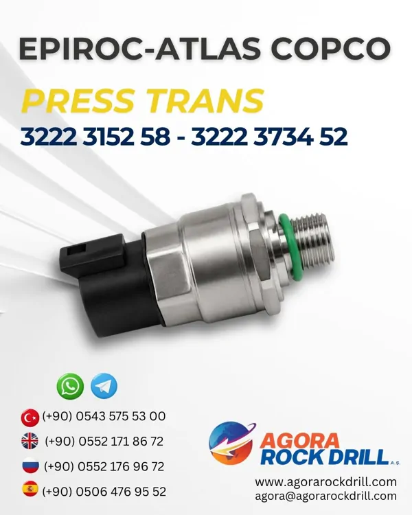 Epiroc – Atlas Copco - Press Trans - 3222 3152 58 - 3222 3734 52 / 3222315258 - 3222373452 / 3222-3152-58 - 3222-3734-52