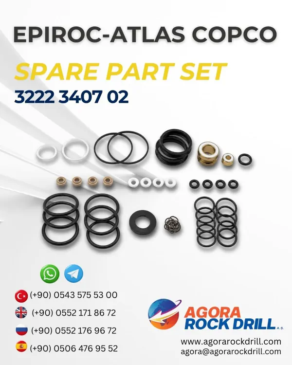 Epiroc – Atlas Copco - Spare Part Set - 3222 3407 02 - 3222340702 - 3222-3407-02