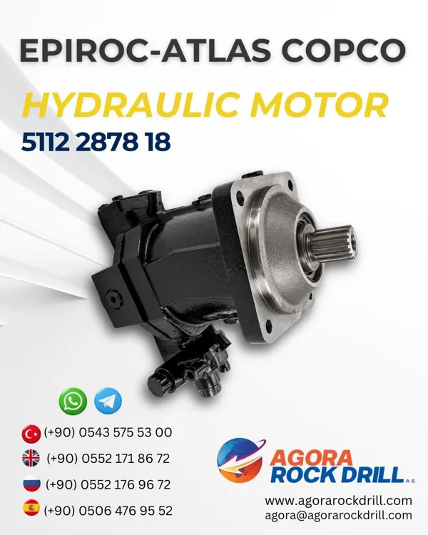 Epiroc – Atlas Copco - Hydraulic Motor - 5112 2878 18 - 5112287818 - 5112-2878-18