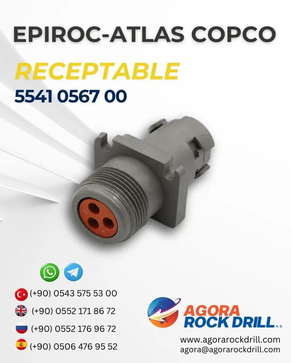 Epiroc – Atlas Copco - Receptable - 5541 0567 00 - 5541056700 - 5541-0567-00