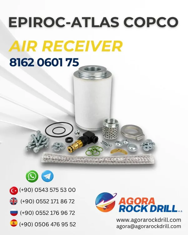 Epiroc – Atlas Copco - Air Receiver - 8162 0601 75 - 8162060175 - 8162-0601-75
