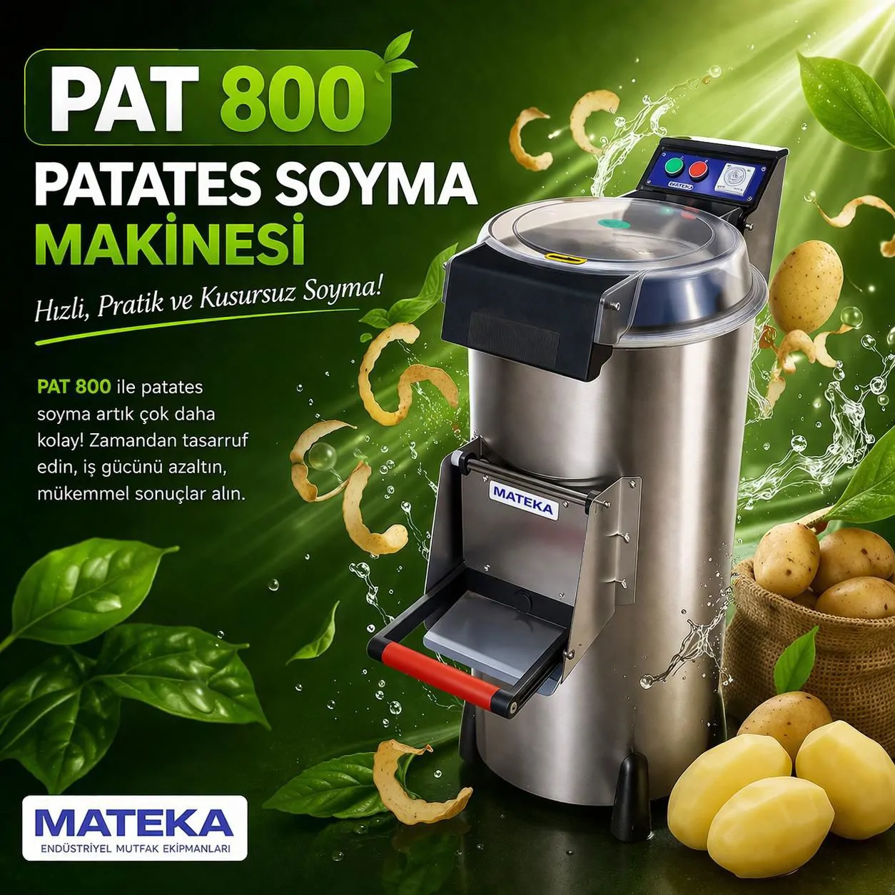 Mateka Potato Peeling Machine Ankara