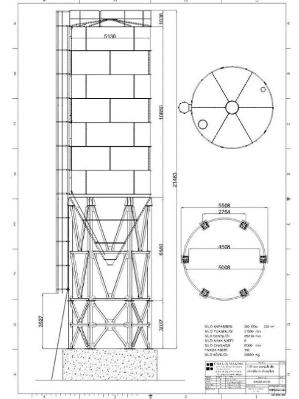300-500 Ton Çimento Silosu
