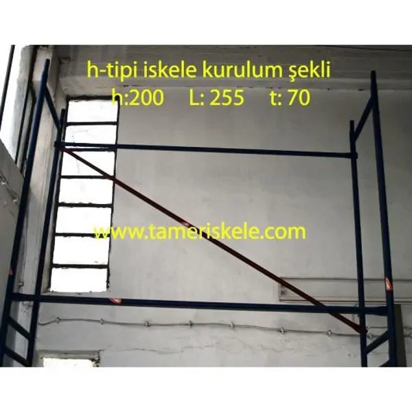 H Tipi Dış Cephe İskelesi
