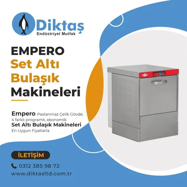 Ankara Endüstriyel Bulaşık Makinası Fiyatları ve Modelleri