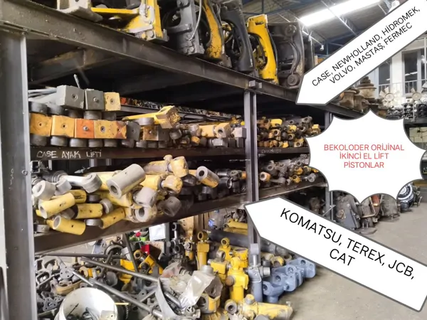 VOLVO, CASE, NEWHOLLAND, TEREX, FERMEC, KOMATSU, ÇUKUROVA, MASTAŞ, HİDROMEK, JCB, CAT BEKOLODER LİFT VE PİSTON MUHTELİF