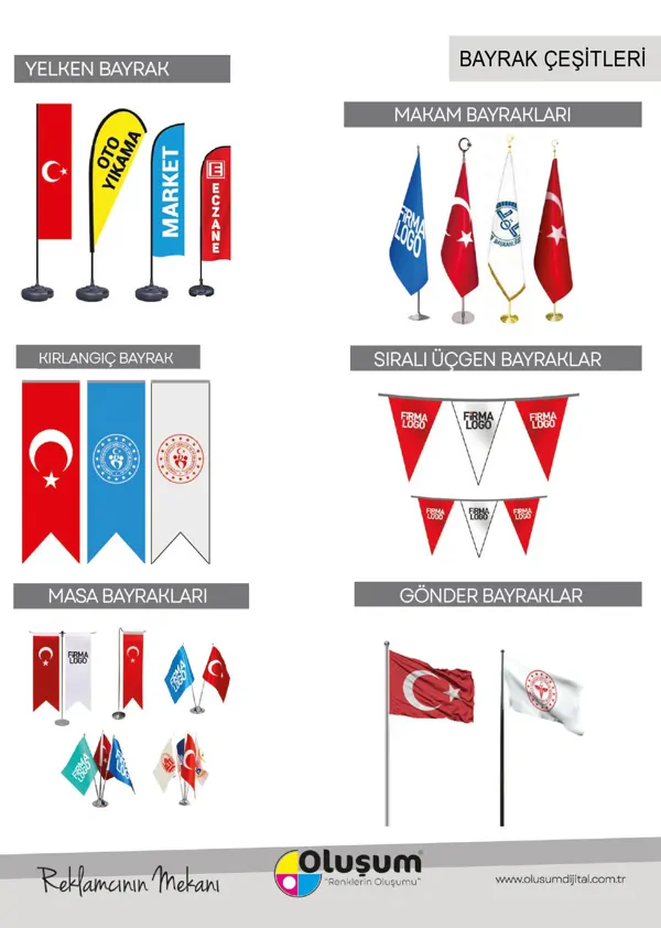 BAYRAK ÇEŞİTLERİ