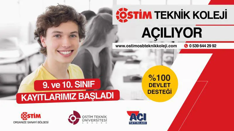 OSTİM OSB Teknik Koleji Kapılarını Açıyor