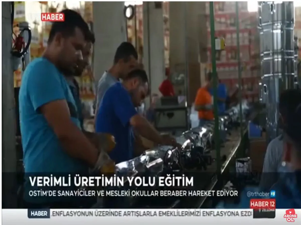 TRT News Report on OSTİM Vocational Training Activities