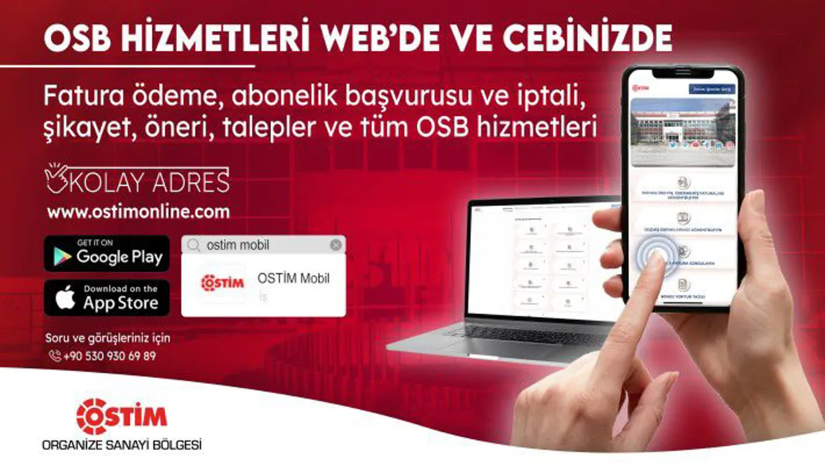 OSB Hizmetlerini Web ve Mobil’den Sunuyor