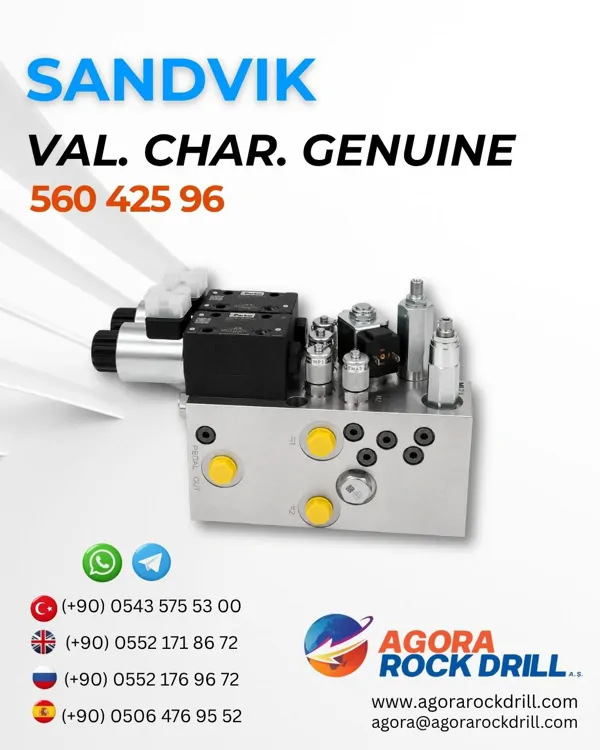 Sandvik - Valve, Charging Genuine - 560 425 96 - 56042596
