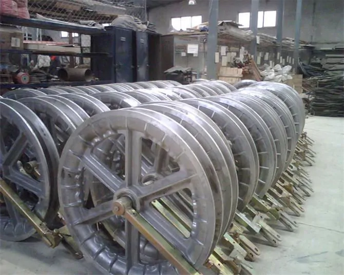 Wire drawing reel for the energy sector.