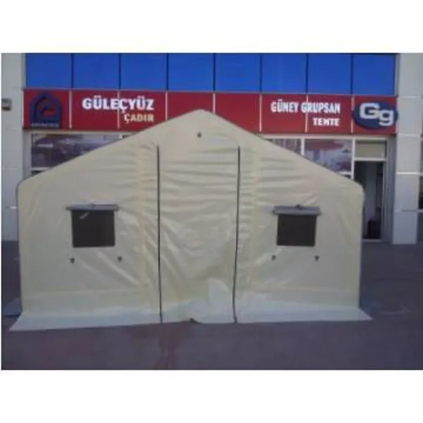 Side-by-Side Model Disaster and Family Life Tent