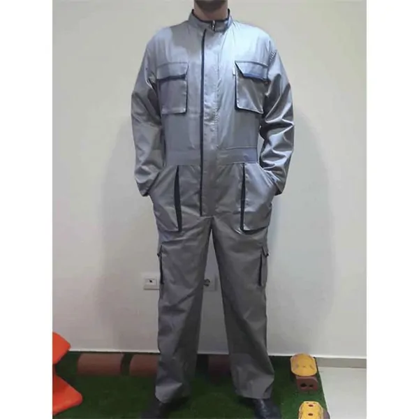Boy Jumpsuit - Grey Blended Fabric