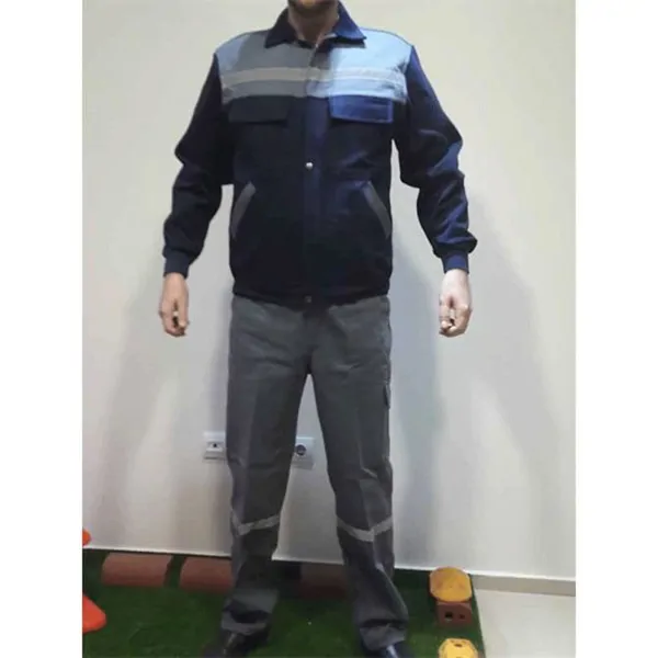 Grey Navy 7x7 Gabardine Jacket Suit Business Suit