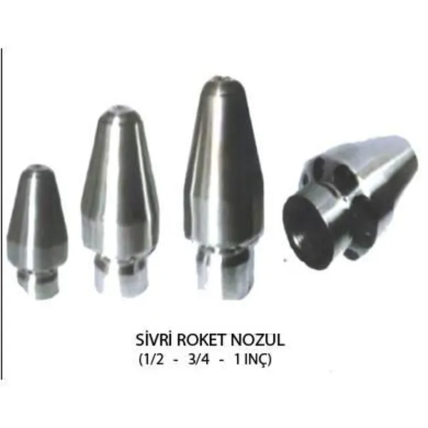 POINTED ROCKET-TYPE NOZZLE
