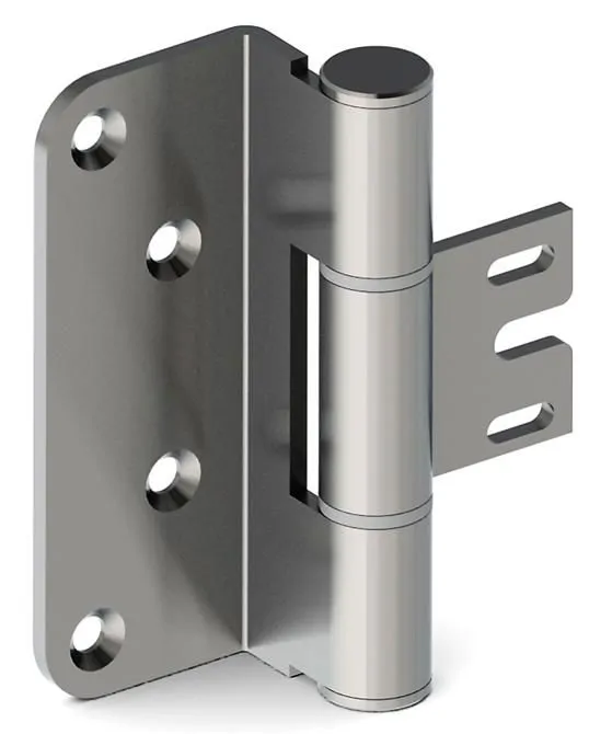 Sheet Metal Frame Wooden Door Hinge 75x96x3 mm