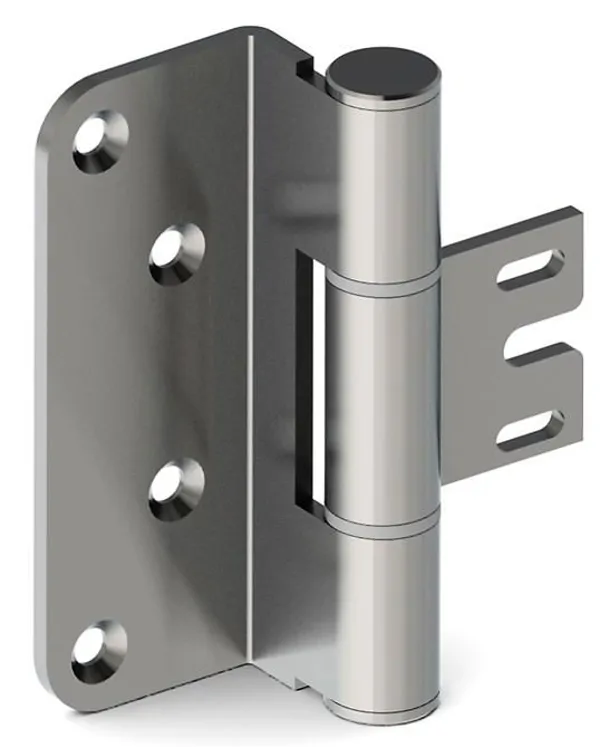 Sheet Metal Frame Wooden Door Hinge 75x96x3 mm