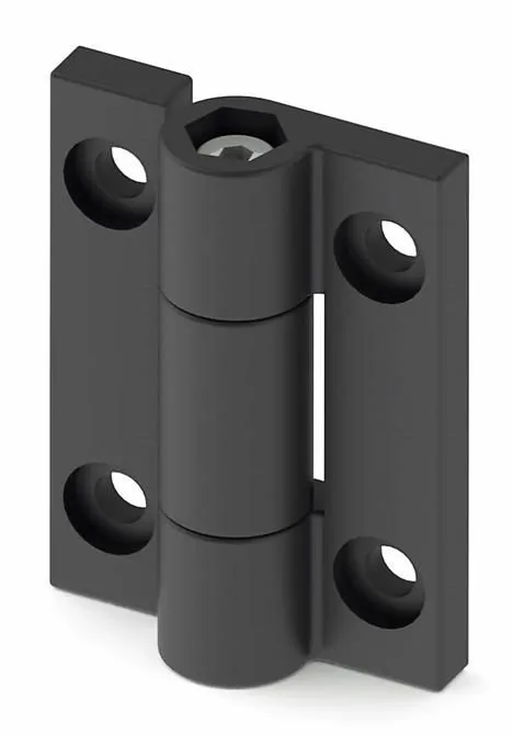 Torque-adjustable hinge 56x72x6 mm